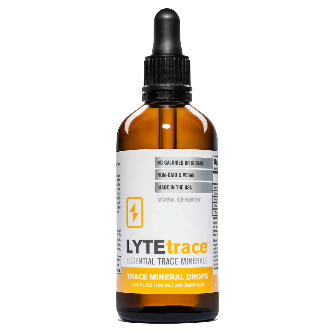 a bottle of lyfetrace on a white background