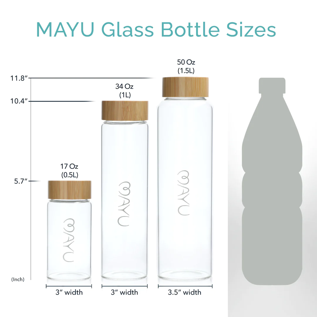 Mayu Glass Water Bottles