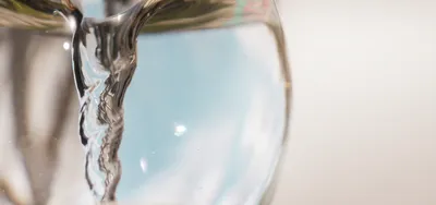 Water in a glass jar