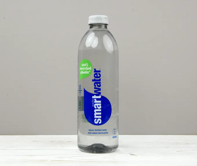 A bottle of Smart Water.